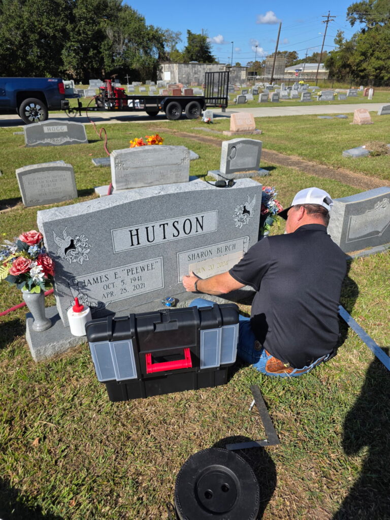 On-Site Memorial Services by Texas Monuments