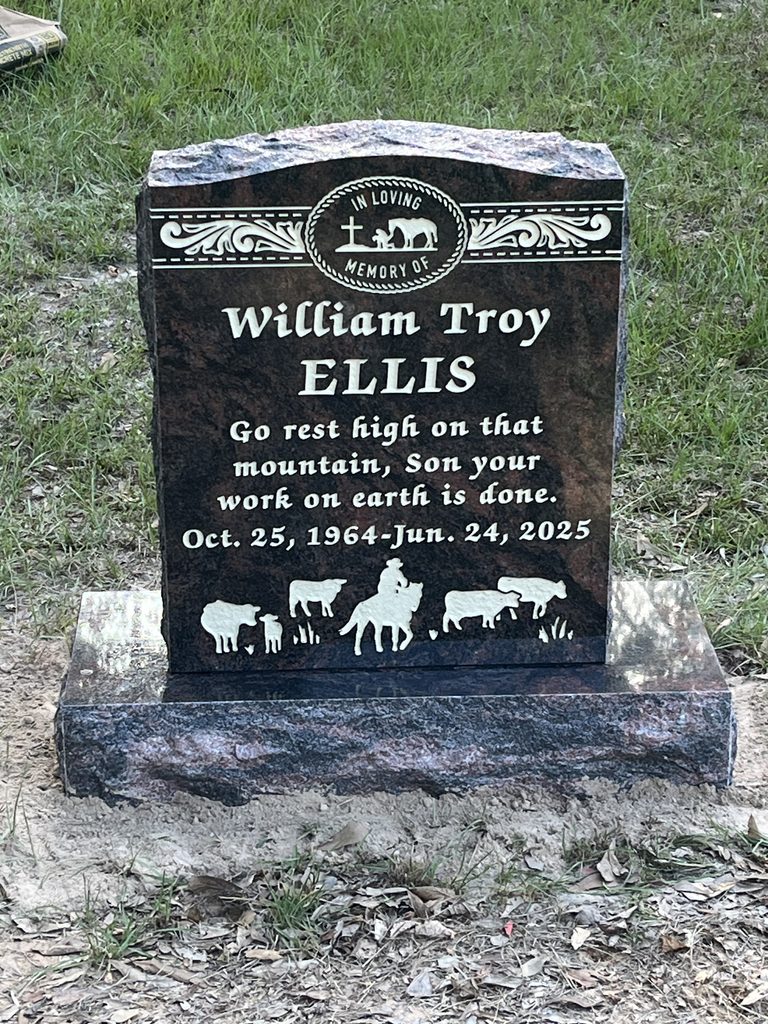 Aurora Red Granite Headstone